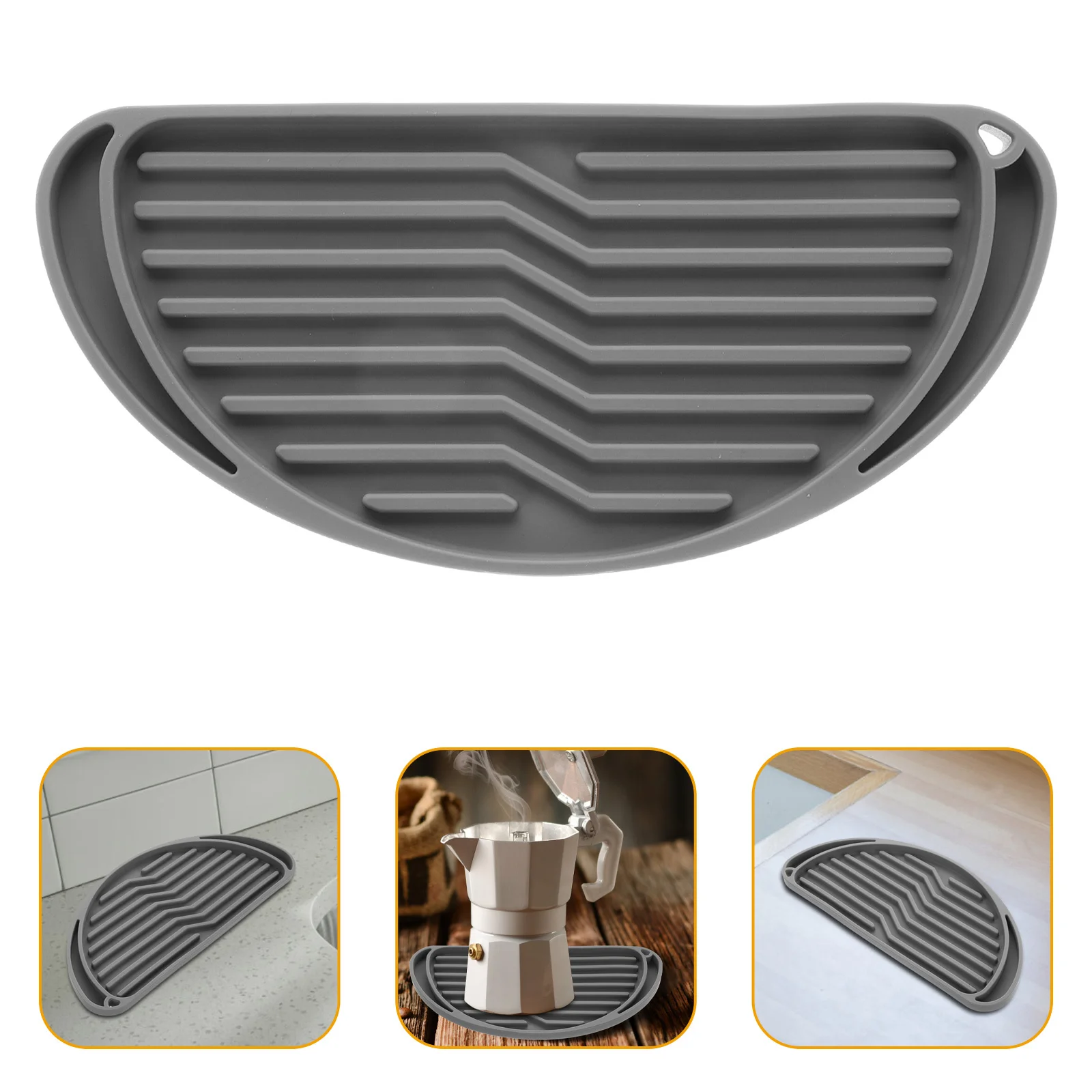 

Silicone Mat Leakproof Nonslip Water Drip Tray Fridge Drip Catcher Water Dispenser Tray Refrigerator Shock-Absorbing Mat