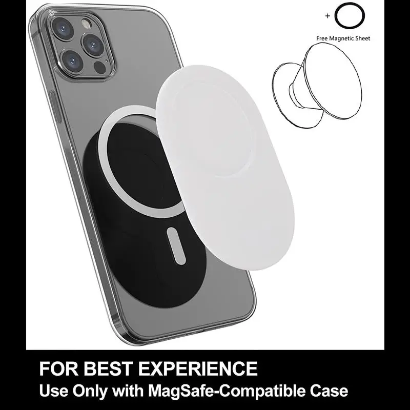 

New Magnetic Base for Grip Mobile Phone Holde Compatible With IPhone 14 13 12 Pro Max Magsafe Accessories for All Smartphones