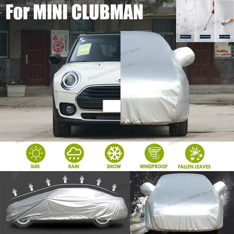 

For MINI CLUBMAN Auto parts Anti snow Anti dust Sunscreen Anti-uv Anti peeling paint And Anti Rainwater 210t car cover Car cover