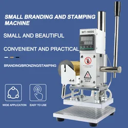 Manual digital heat press machine, custom logo embossing hot stamping machine