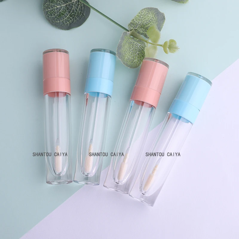 60/100/200pcs white blue cap empty lip oil bottles portable DIY makup tool lip gloss plastic containers for women girl lipstick