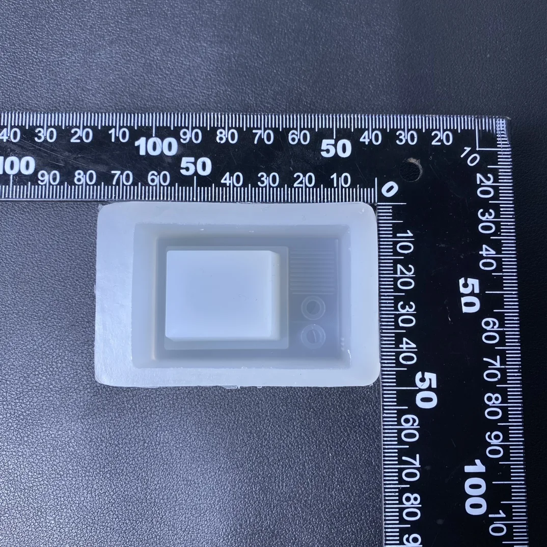 Retro Tv Resin Casting Mold Silicone Mold Accessories Resin Liquid Mold Resin Keychain Silicone Mold Resin Mold