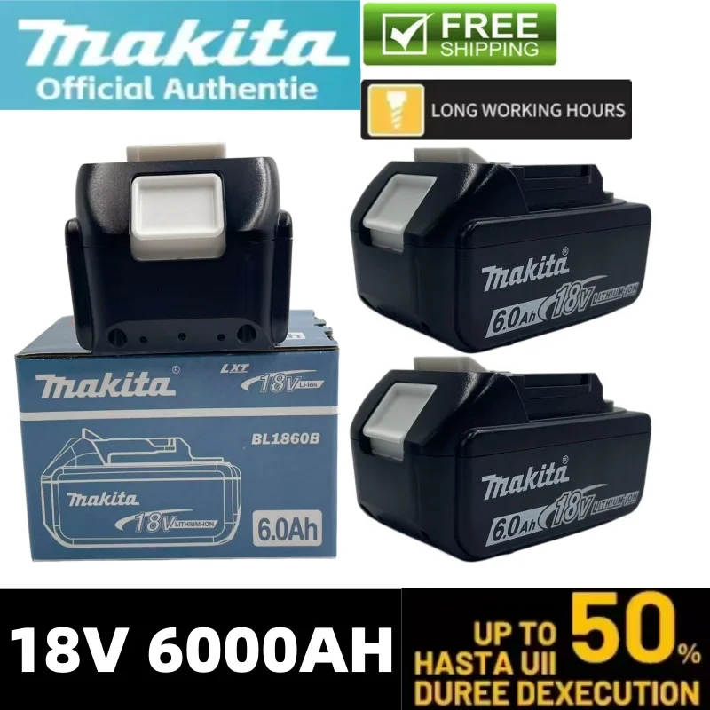 

Оригинальный аккумулятор Makita 18V 6.0Ah BL1860 BL1860B BL1840 BL1840B BL1850 BL1850B для электроинструментов Makita