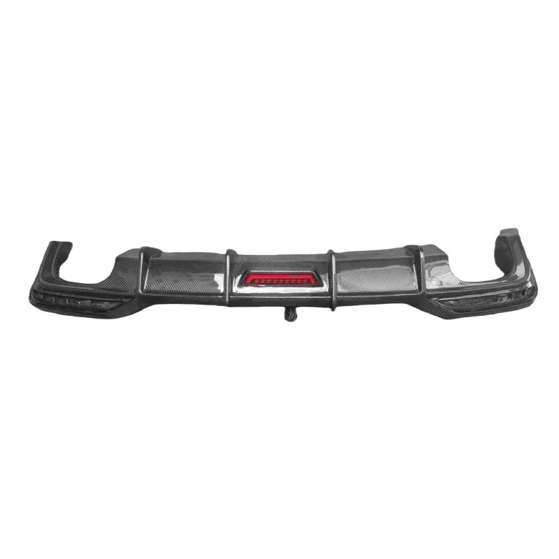 New KSUI for Audi A5 S5 2017-2024 Type Rear Bumper Lip Carbon Fiber Appearance Upgrade Kit LED Light Negotiable Warranty