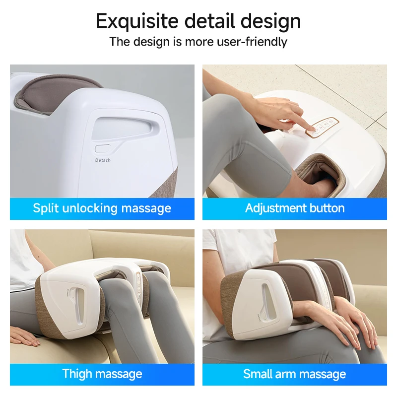 Electric Shiatsu Foot Massager Machine Calf and Leg Vibrating Therapy with Heat Increases Flow Targeted Calf Leg Relief