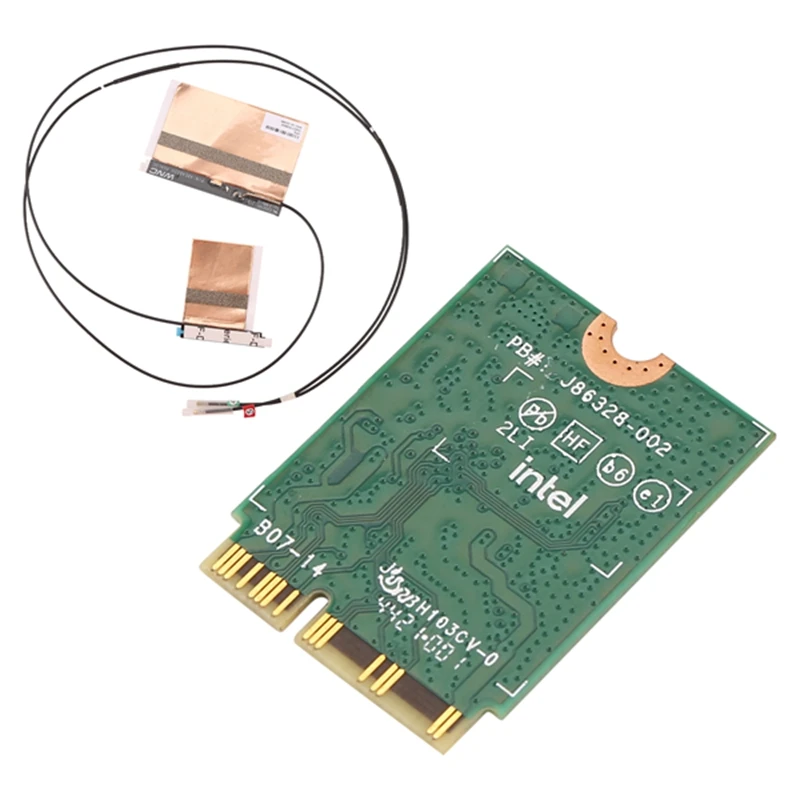 6Pack X(Wifi Card Ax201 Ngw with Antenna Wifi 6 3000Mbps M.2 Cnvio2 Bluetooth 5.1 Wifi Adapter for Windows10
