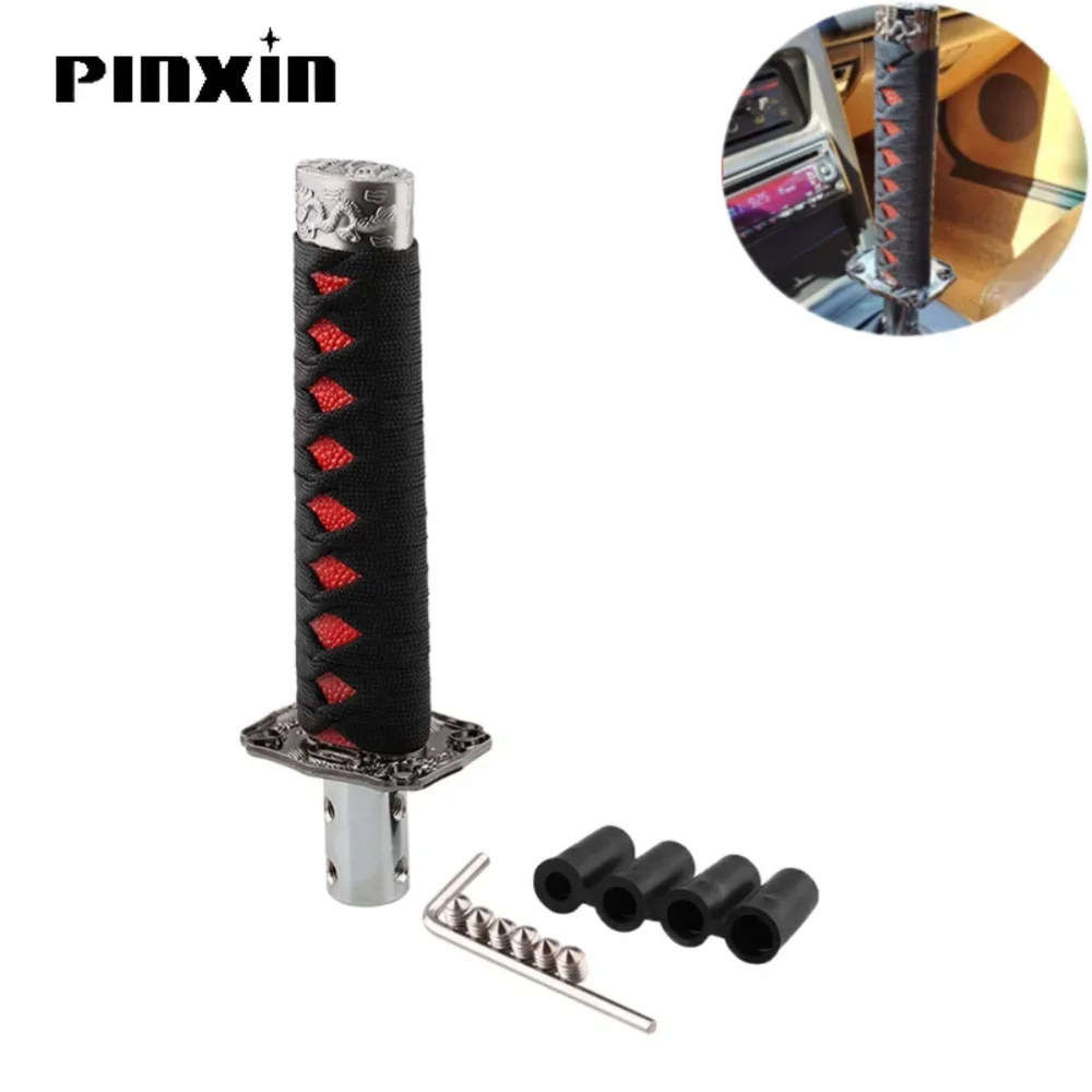 

Универсальная ручка переключения передач JDM Katana Samurai Sword 150 мм с адаптерами, ручка переключения передач, палочка переключения передач, автомобильные аксессуары