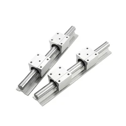 SBR Linear Guide 2pcs SBR20/SBR16/SBR12 length 250mm-950mm 4pcs linear guide SBR12UU sbr20 linear rail shaft support for CNC Par