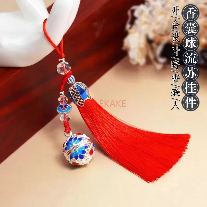 Tassel mobile phone pendant, sachet ball pendant, antique style mobile phone pendant, palace bell accessory