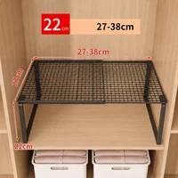 Étagère de placard télescopique empilable, panneau de séparation de garde-robe extensible et rétractable, organisateur d'armoire de séparation à couches réglables 6