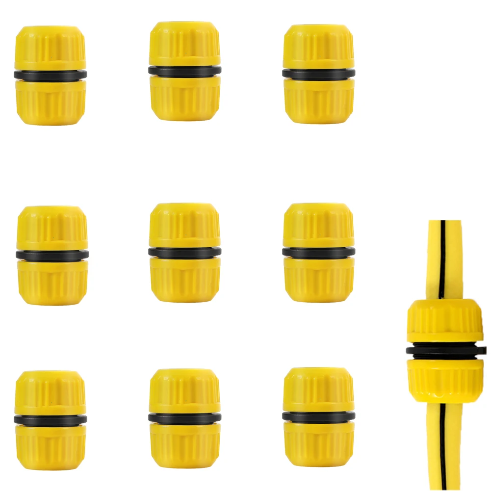 Hose Connectors 1/2 Inch Water Pipe Connectors Double Head Hose Quick Connector Yard Lawn Irrigation Replacement Accessories