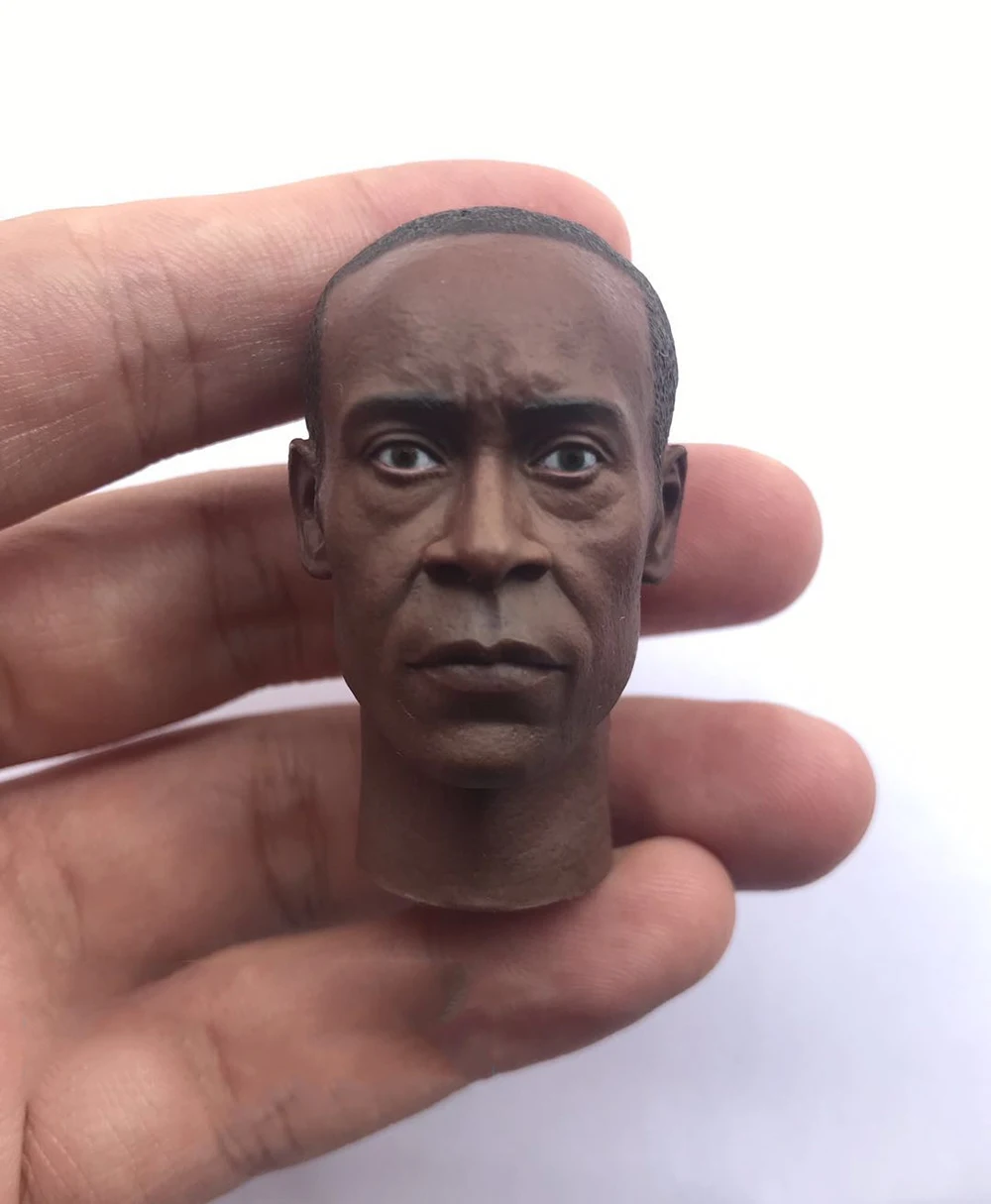 1/6 mężczyzna wojna maszyna Patriot Don Cheadle głowa rzeźba rzeźba Model pasuje 12 cali figurki zbierać