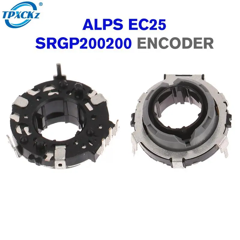 1PCS ALPS EC25 SRGP200200 Hollow shaft Encoder 20 positioning 10 pulse Car Audio Volume Switch Hot