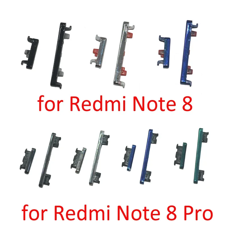 Replacement PartPower Volume Button Xiaomi Redmi 8 Pro  New Housing Frame On Off Side Key For Note 8Pro Blue Bl