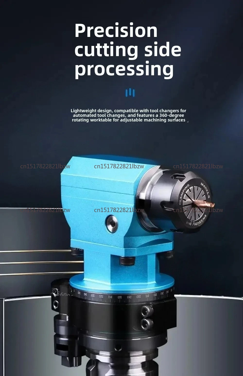 BT40-90 Degree Angle Head, Right Angle Milling Head with Side Milling Shank