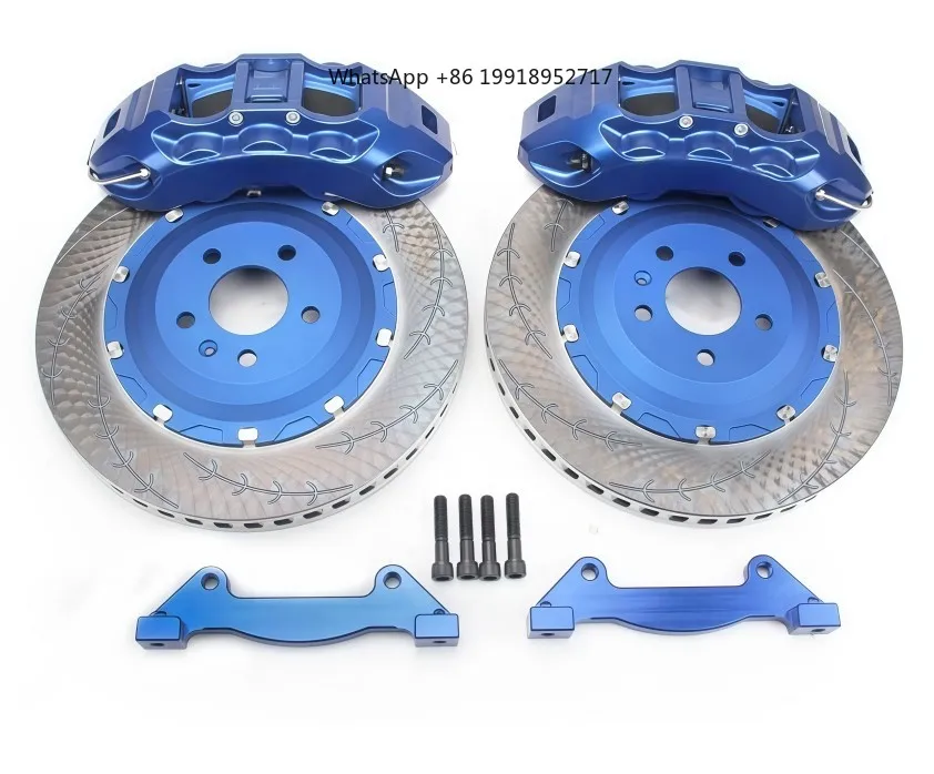 Sistema de Frenado para Automóvil, Kit de Caliper de Freno Delantero de 6 Pistones, Kit de Frenos de Disco Mejorado, para BMW G20, Accord, Avanza, Viloran