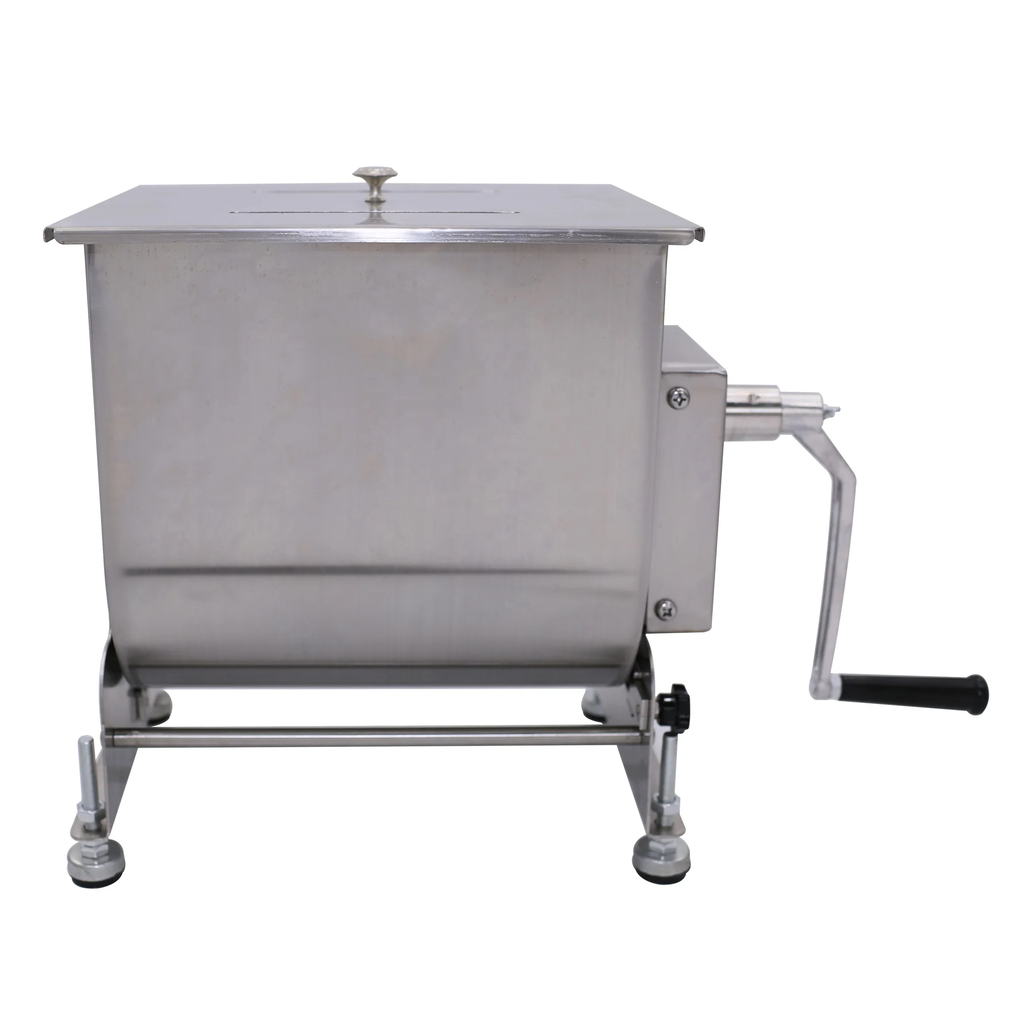 Commercial Electric Manual Meat Mixers Stainless Steel Rotary Tank Lid Bakery Restaurant Flour Mill-Used Condition Motor Core