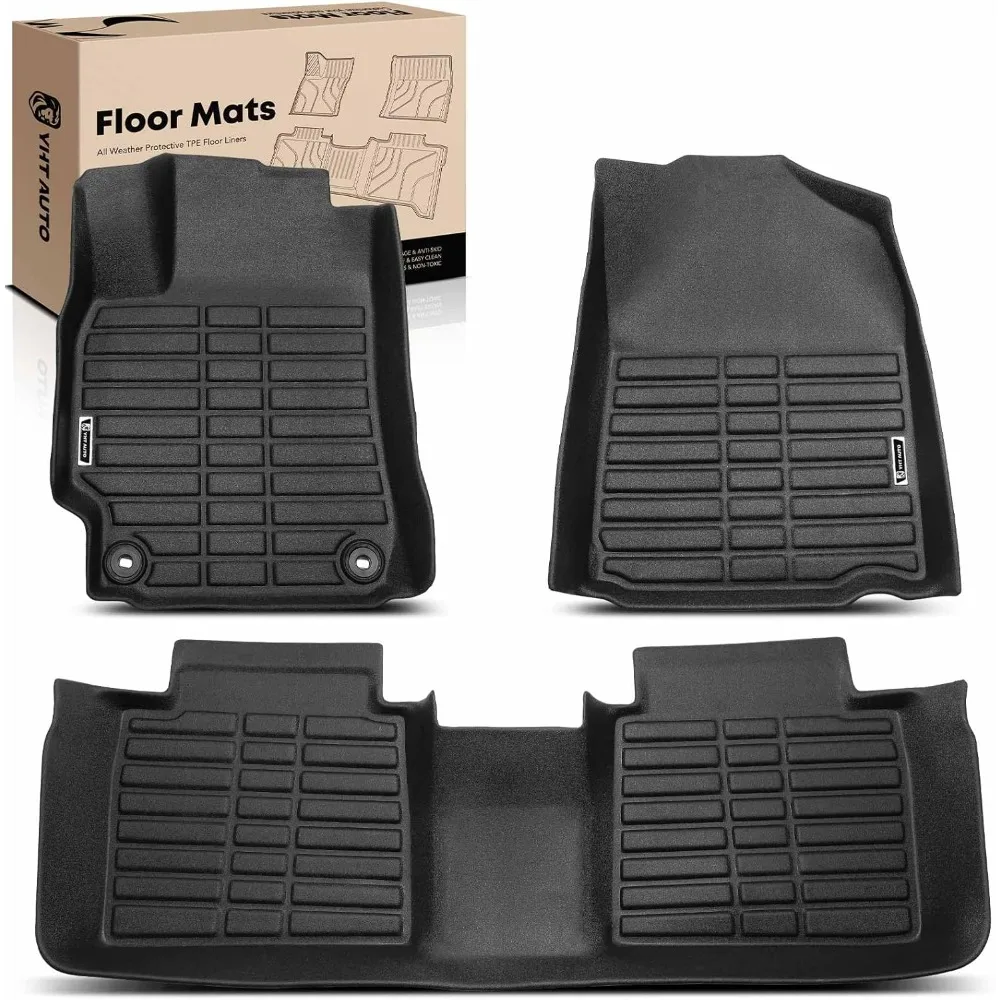 

US Floor Mats Compatible with 2012-2017 Toyota Camry 1st & 2nd Row, All Weather Custom Fit TPE Car Floor Liners