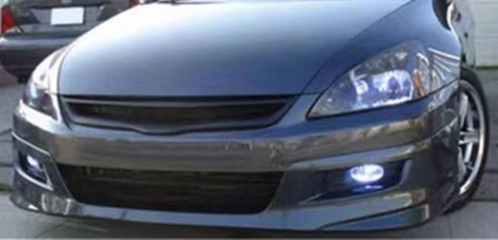 

For Honda Accord 7th 2006-2007 2 Door Coupe Front Grille Grill Fiberglass/Carbon Fiber Car Upper Bumper Hood Mesh Grid Body Kit
