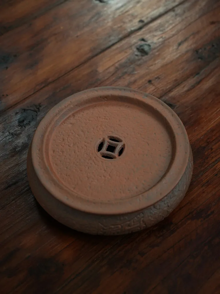 

Chinese Sle Cerc Tea Tray round Old Ro Clay Storage Water Pot Dry Bubble Table Single Layer Small Tea Plate Vintage Te...