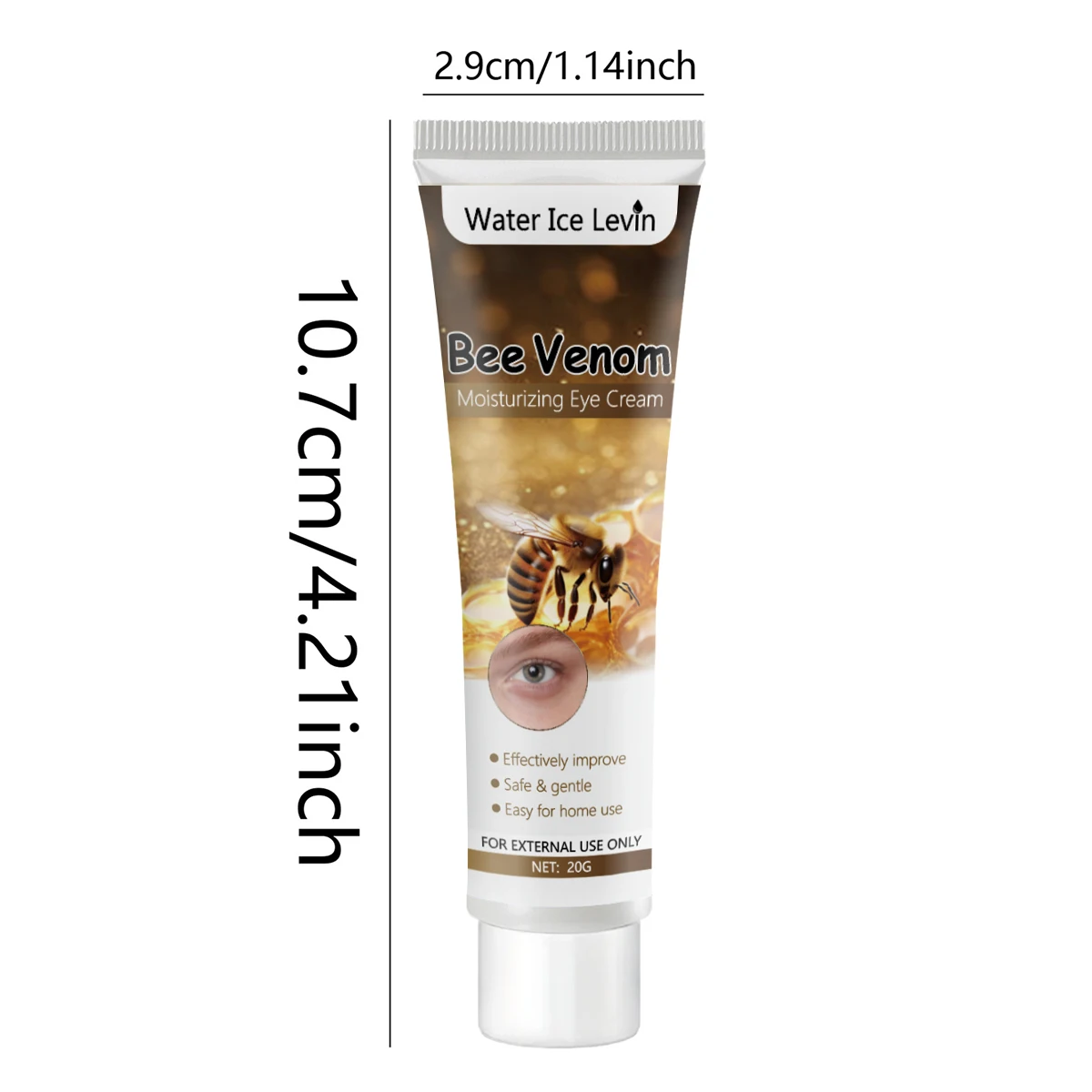 أكياس العين المستهدفة والهالات السوداء والتجاعيد. كريم مرطب للعين مع ماء آيس ليفين وباي فينوتين. آمنة وفعالة 20 جرام. #6