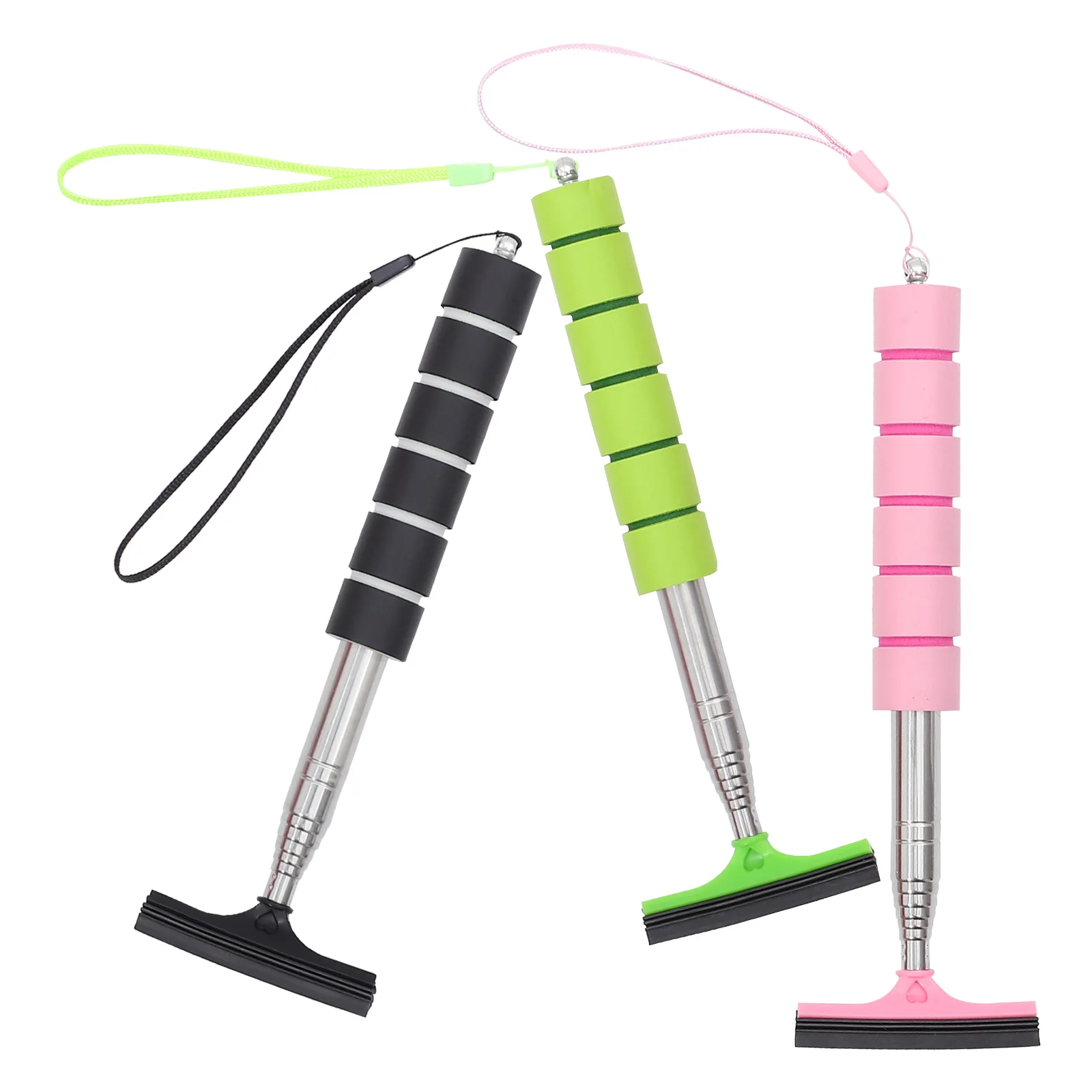 

3Pcs Car Rearview Mirror Squeegee Retractable Stainless Steel Side Mirror Cleaner Windscreen Wiper Car Windscreen Cleaner