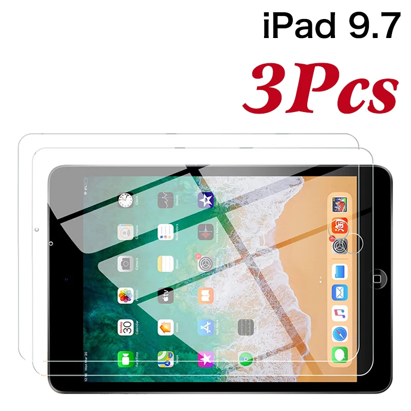 Tablet Tempered Glass Screen Protector Cover for Apple IPad 5th 6th Generation 2017 2018 Tempered Film For iPad 5 6 A1822 A1823