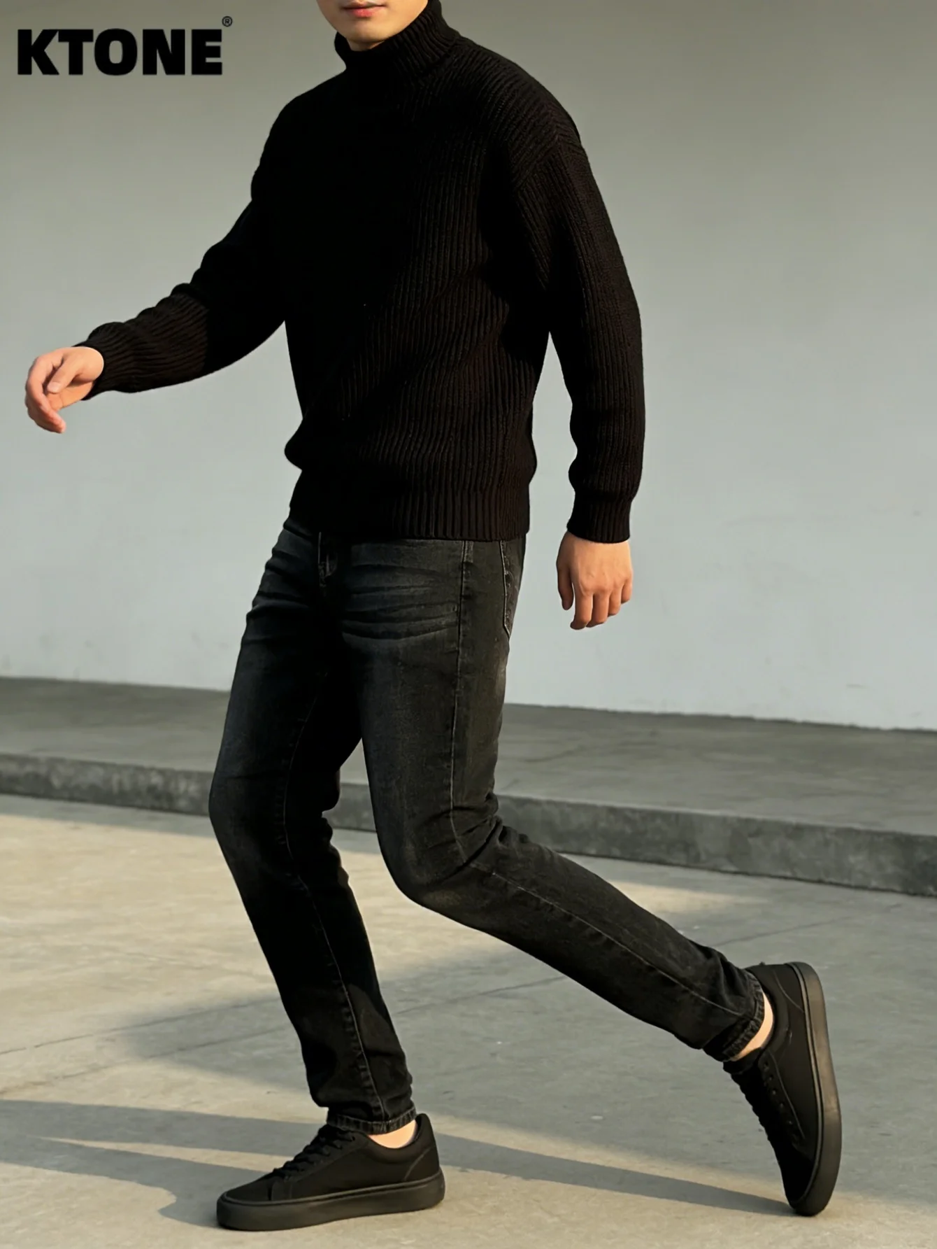 

Trendy Black Men's Jeans Pant For Man Original Slim Drip Style Streetwear No accessories or belts included