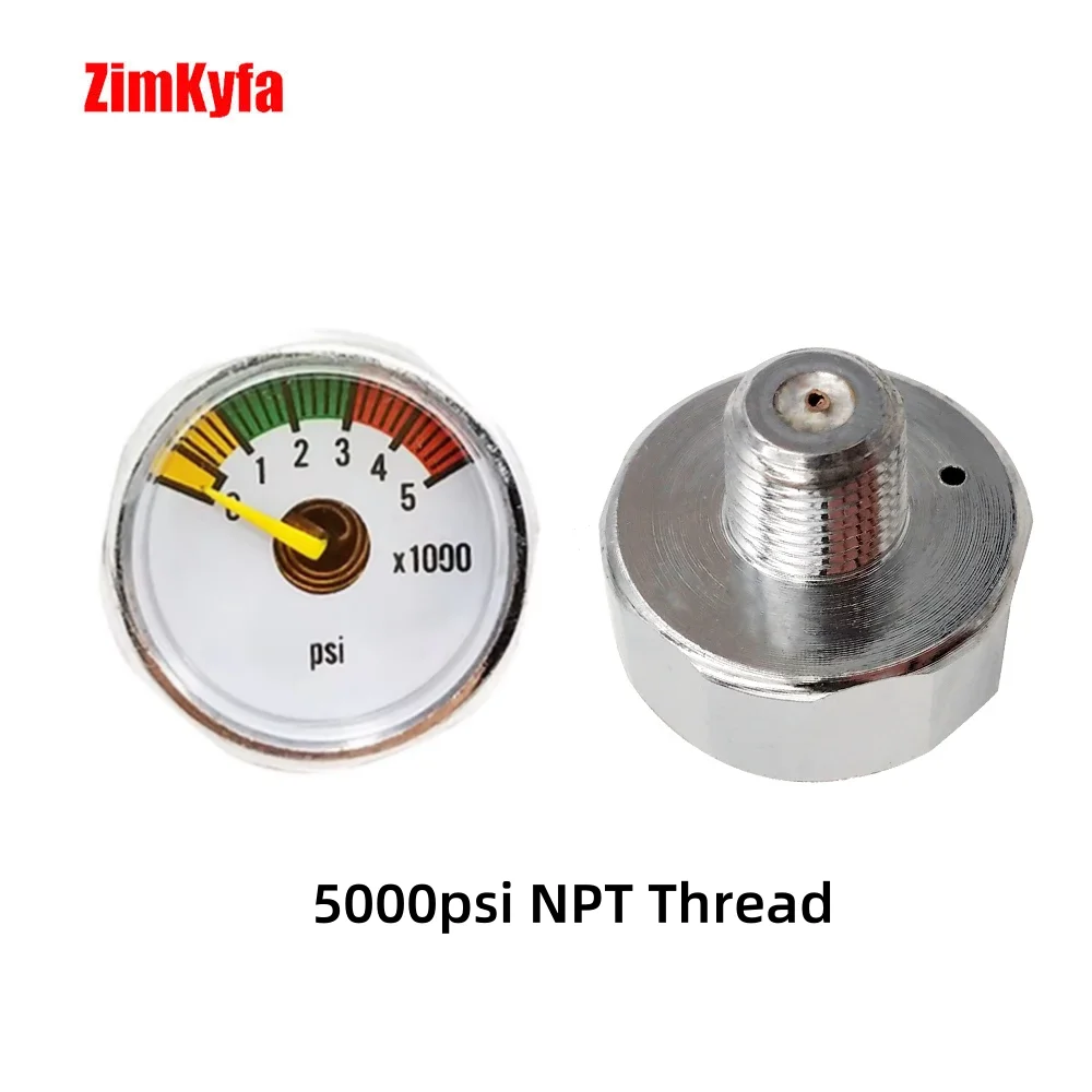 HPA Mini 1/8BSPP 1/8NPT Manometer Manometer Gasflasche Nachfüllregler Armaturen – Detail 15