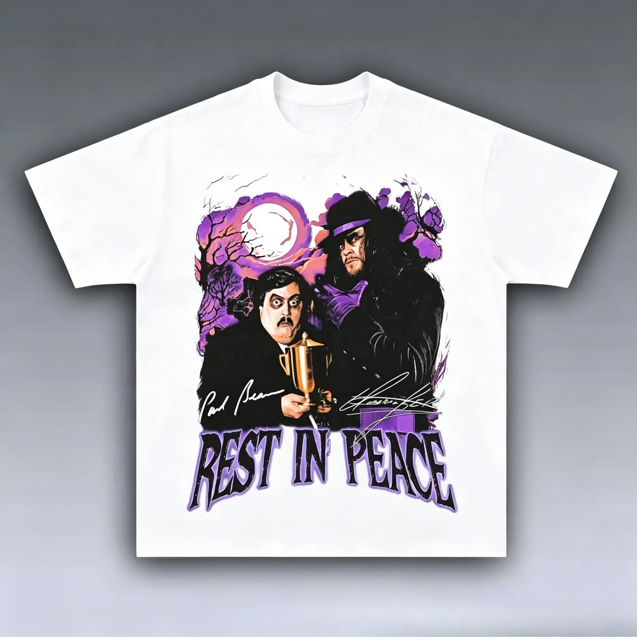 2026 Print Pattern T-Shirt for Men and Women - Retro Wrestling Fan - Casual Streetwear - Short Sleeve T-Shirt