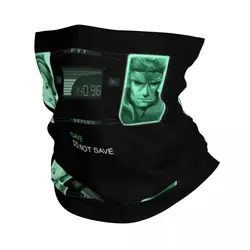 Metal Gear Solid Codec Bandana Neck Warmer Women Men Winter Ski Hiking Scarf Gaiter Video Game Lover Face Cover