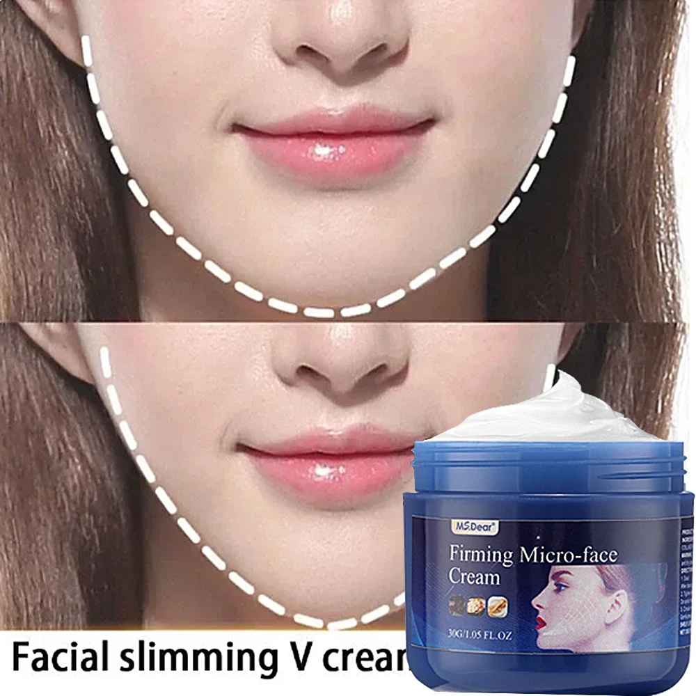 V-Shaped Firming Cream Double Chin W-rinkle Remover F-at B-urning Fade Fine Lines Tighten Nourish Face Lifting S-limming Cream