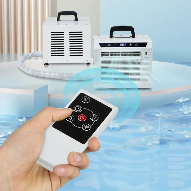 미니 모바일 분할 휴대용 에어컨, 캐러밴 캠핑 에어컨, 리모컨 포함, 3000BTU/H 