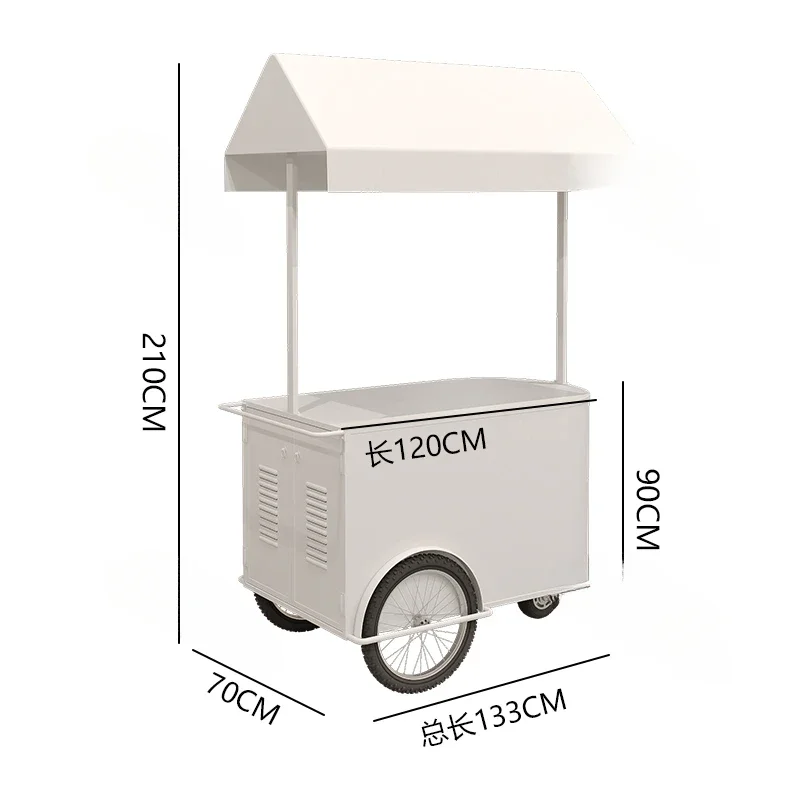 

Minimalist Mobile Trolley Commercial Store Float Cart Supermarket Activity Exhibition Desk Stall Display Stand