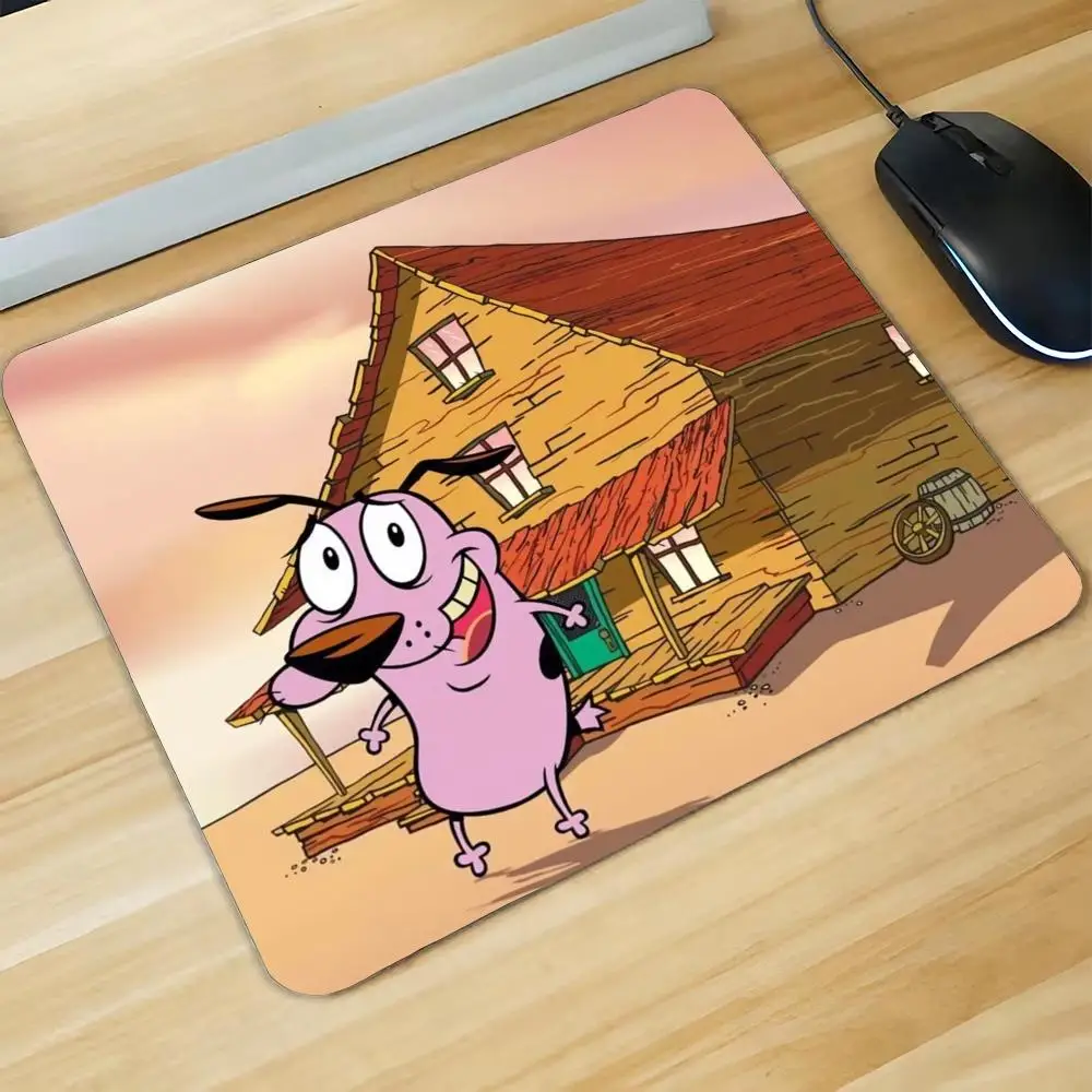 Tapis de souris Corage the Cowardly Dog, pour ordinateur portable de jeu, clavier, accessoires de bureau, protection de bureau, Anime