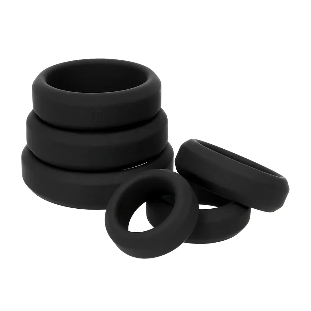 Male Cock Ring Penis Ring Delay Ejaculation Scrotal Binding Ball Stretcher anillos para hombre Silicone Cockring Sex Toy For Men