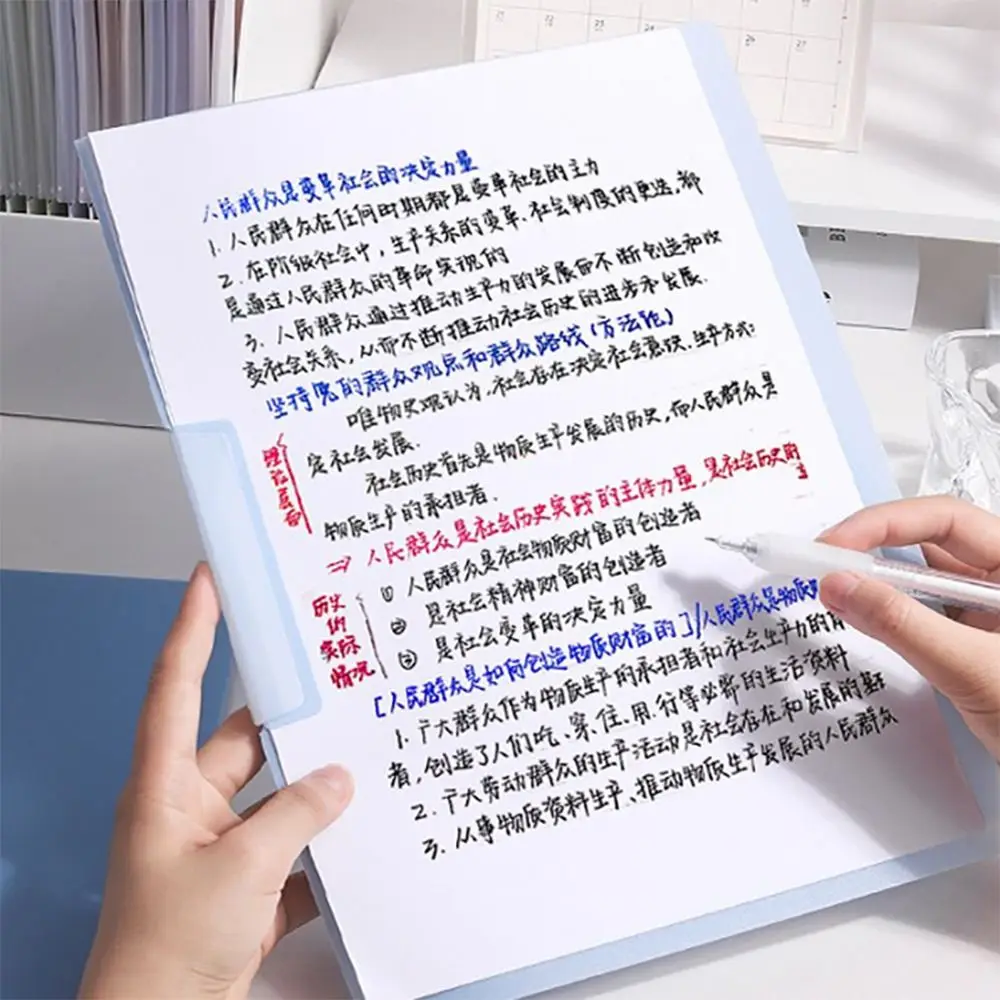 5 sztuk/zestaw Folder na dokumenty A4 z gradientem kolorów, obrotowy, z bocznym otwieraniem, klips do zawieszania, klips do przechowywania papieru testowego, folder do przechowywania dokumentów.