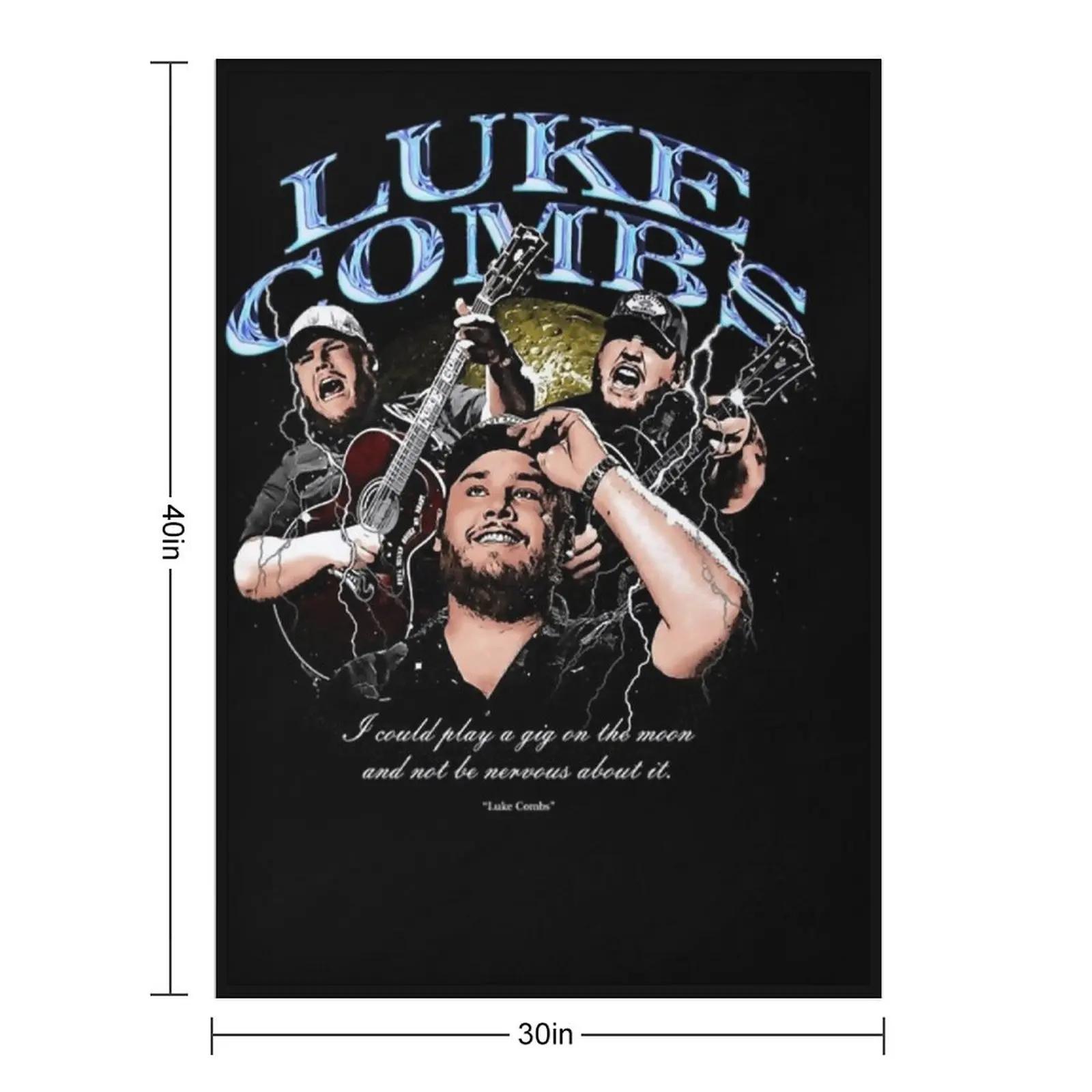Luke music Combs (2) Throw Blanket Thermal decorative warm winter Moving Plush Winter beds Blankets