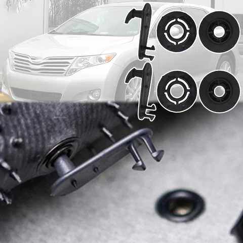 2 комплекта для Lexus LS460/600h RX350/450h 2007-2010 GS300/450h LS430 LX470 RX300/330 IS300 Зажим для напольного коврика Держатель ковра Крючок для крепления