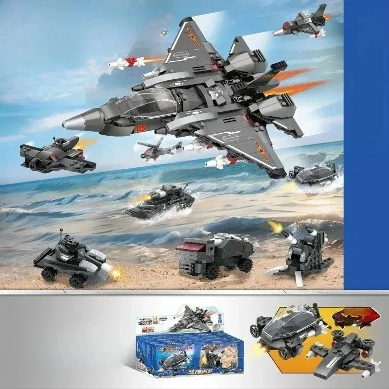 

J-35 вооруженный истребитель, строительные блоки, детская собранная коллекция вертолетов, модель ручной работы, настольные украшения, подарок на день рождения