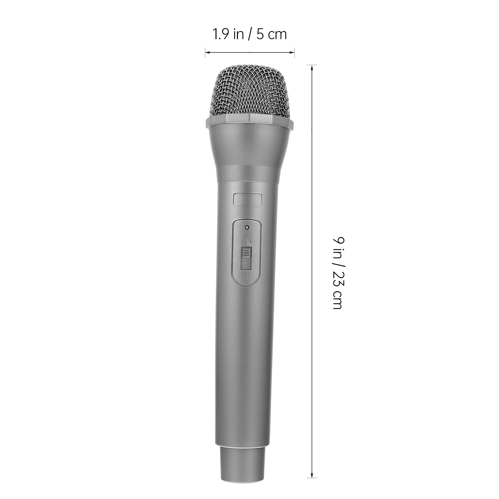 Microphone de simulation pour filles, accessoire en plastique argenté, jeu de simulation pour tout-petits