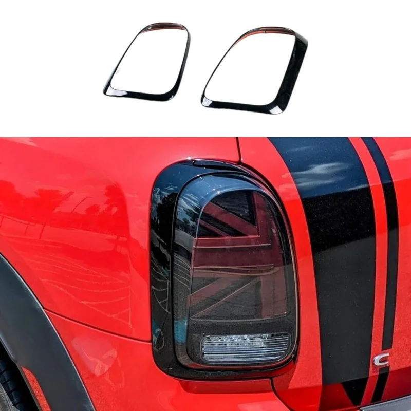 

For Mini F60 Countryman Tail Light covers Piano Black Gloss de-chrome