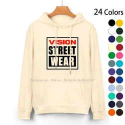 Vision Street Wear , Retro Skateboard Design. Pure Cotton Hoodie Sweater 24 Colors 1980s Skateboarding Old School Skateboard