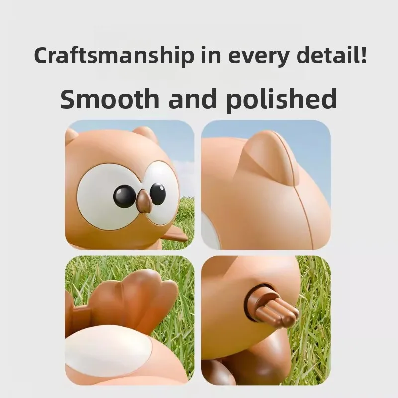 Заводные игрушки Jumping Owl, маленькие животные, которые можно бежать и перемещать, детские игрушки для малышей