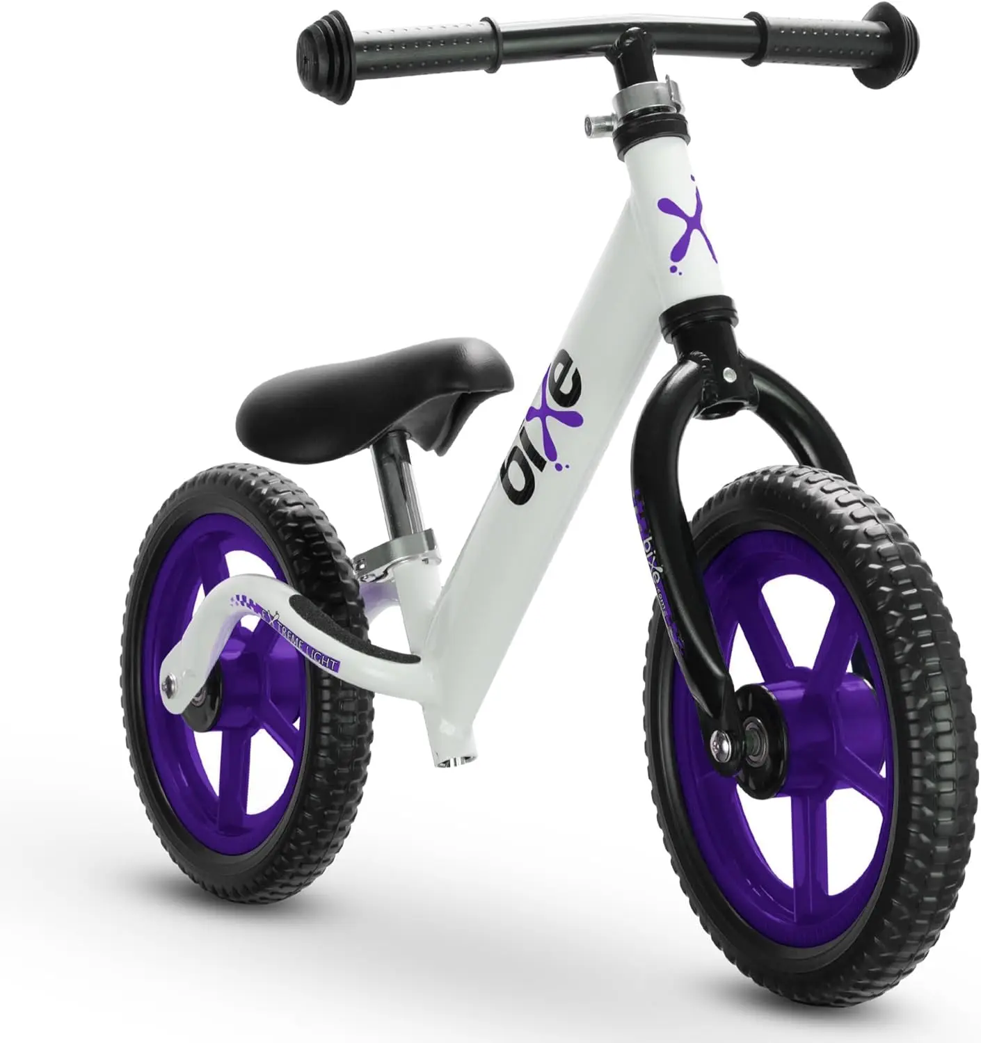 Violet (4LBS) Vélo d'équilibre en aluminium pour enfants et tout-petits - Vélo d'entraînement sportif sans pédale de 12 po pour enfants âgés de 3,4,5,6.