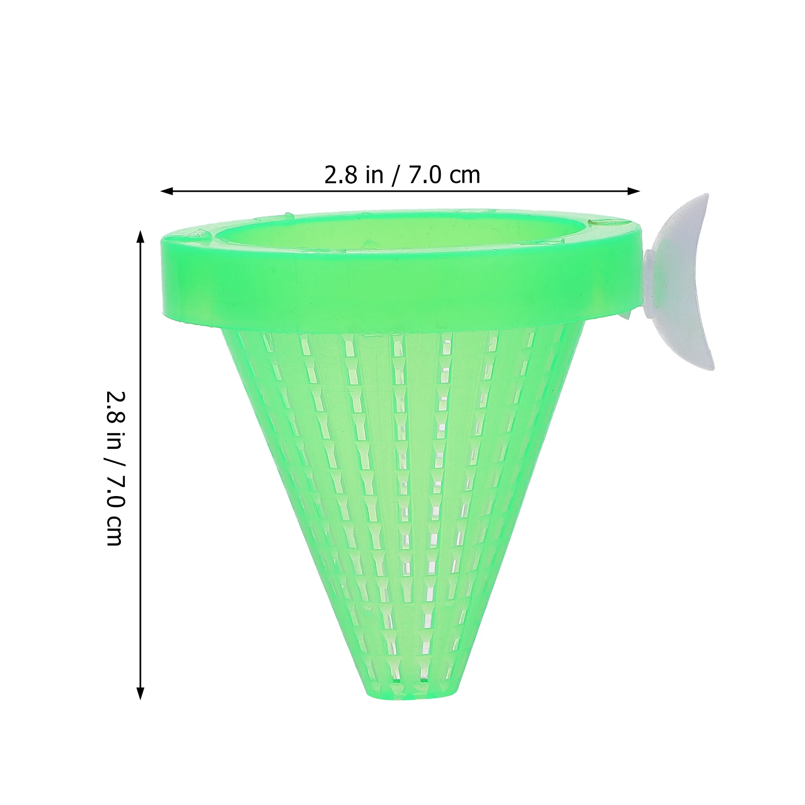 

10 pcs Fish Feeder Suction Cup Aquarium Food Container Transparent Material Protect Fish Health Water Tank Feeding Device