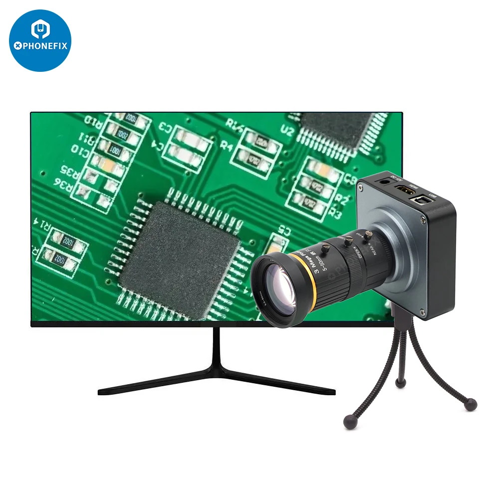 Telecamera HDMI da 38mp HD 1080P 60FPS telecamera di sicurezza digitale industriale con supporto per obiettivo Iris manuale da 5-50mm/ 2.8-12mm per