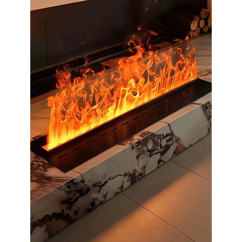 3D atomizing electronic fireplace, simulated flame humidifier, intelligent embedded home interior living room TV cabinet