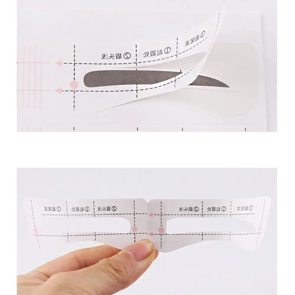 Various Shaping DIY Drawing Beginners Self Adhensive Eyebrow Template Card Eyebrow Stickers Thrush Cards Thrush Artifact