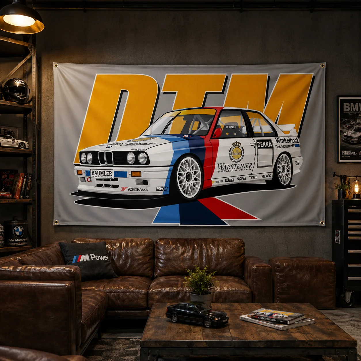 JDM Personalized and Colorful Racing Cars Flag For Decoration